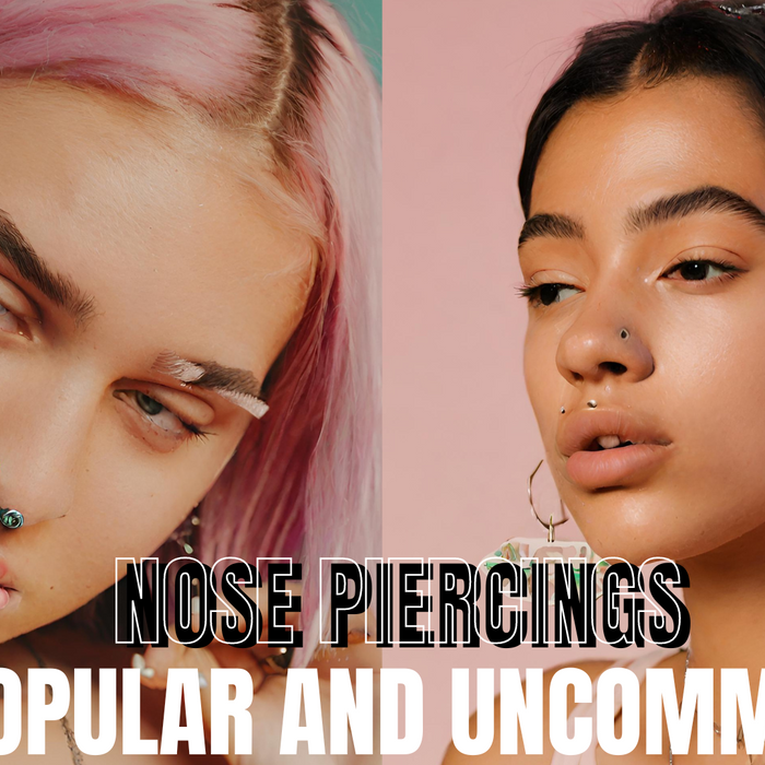 Various types of nose piercings: the popular and uncommon styles.