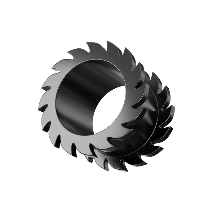 Anodised Saw Blade Screw Fit Flesh Tunnel