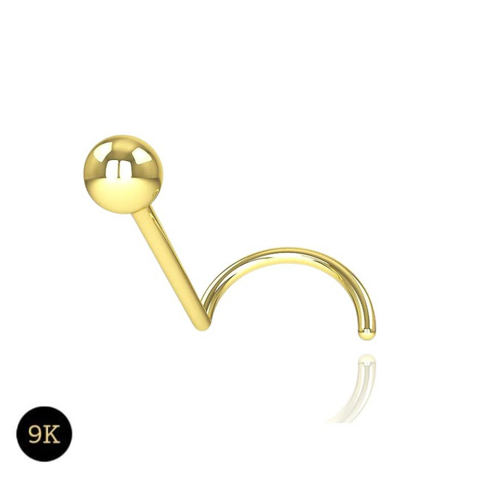 9K Yellow Gold Nose Screw