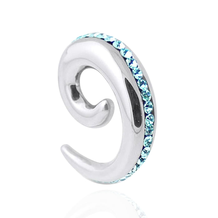 Aqua Jewelled Spiral Expander