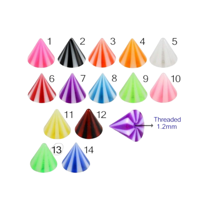 Steel Curved Bar with Circus Tent UV Cone (Pack of 10)