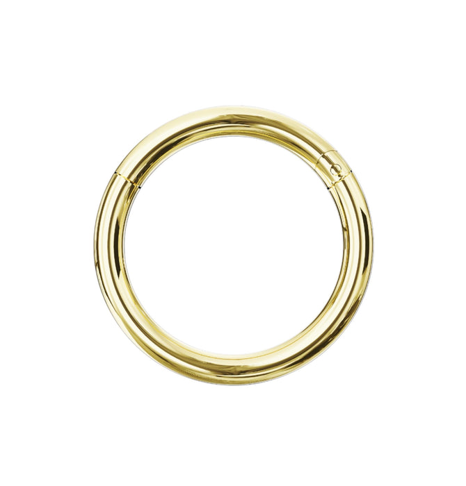 14K Solid Gold Classic Hinged Segment Clicker Ring (Sold as Piece)