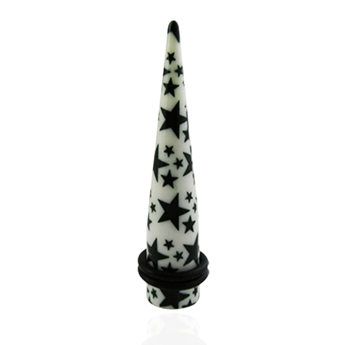 Black Stars Straight Ear Expander