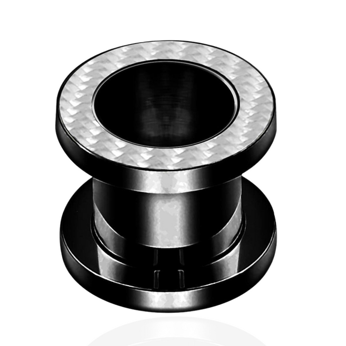 Blackline Screw Fit Flesh Tunnel