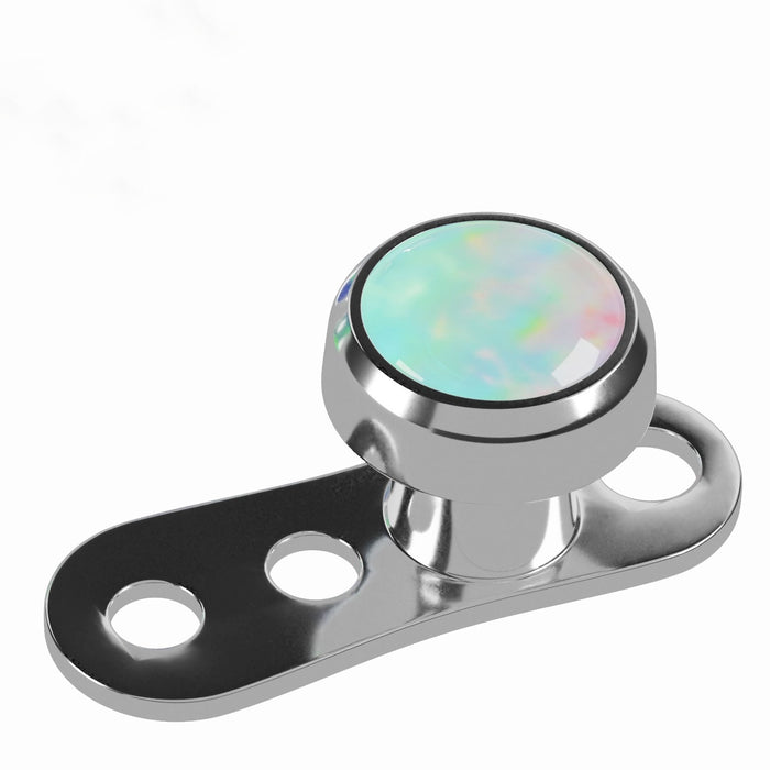 Opal Stone Top Dermal Anchor