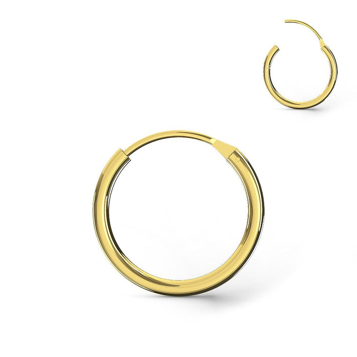 9K Gold Classic Hinged Segment Hoop Nose Ring