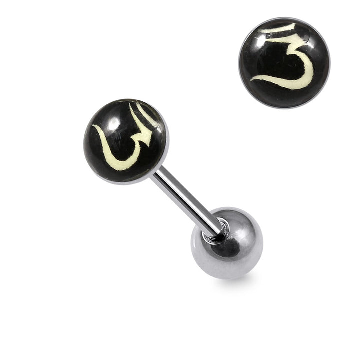 316L Surgical Steel Mixed Logo Tongue Balls