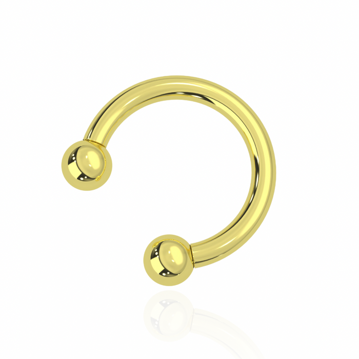 316L Surgical Steel Internally Threaded Horseshoe CBB With Ball