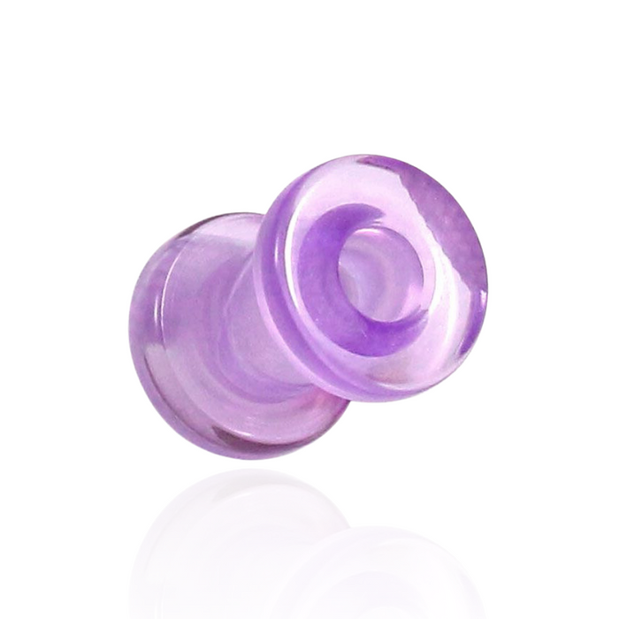 UV Purple External Screw Fit Flesh Tunnel