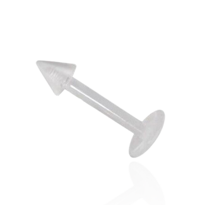 Milk White UV Labret with Stiped UV Cone (Pack of 10)