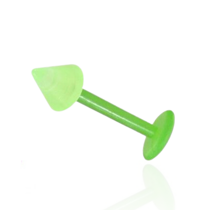 Green UV Labret with Pastel UV Cone (Pack of 10)