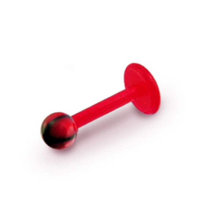 Red UV Labret with Star UV Ball (Pack of 10)