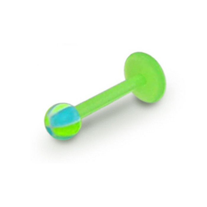 Green UV Labret with UV Beachball (Pack of 10)