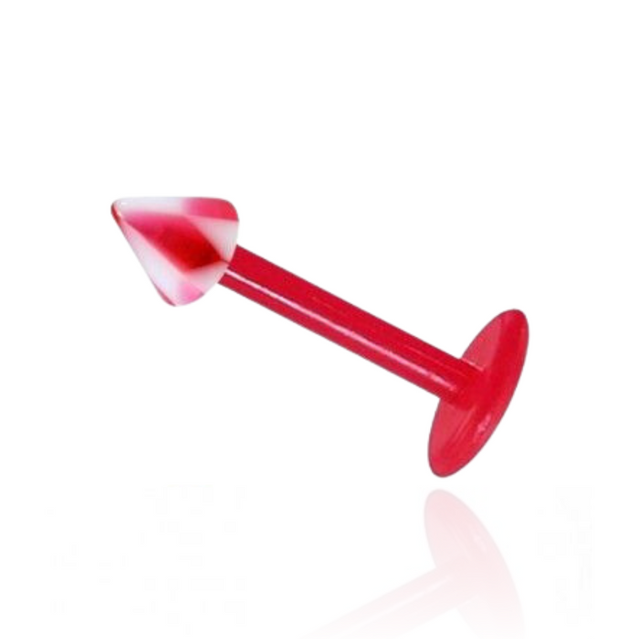 Red UV Labret with Checks UV Cone (Pack of 10)