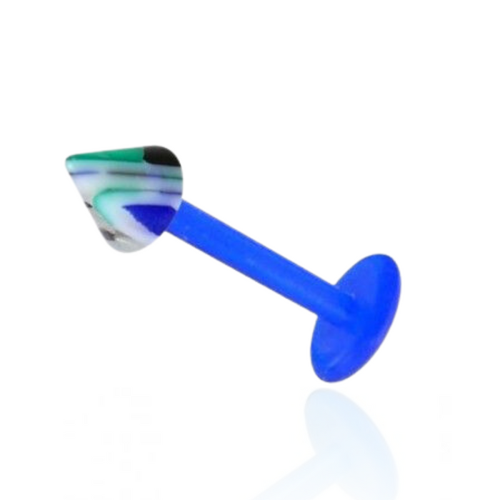 Blue UV Labret with Trippy UV Cone (Pack of 10)