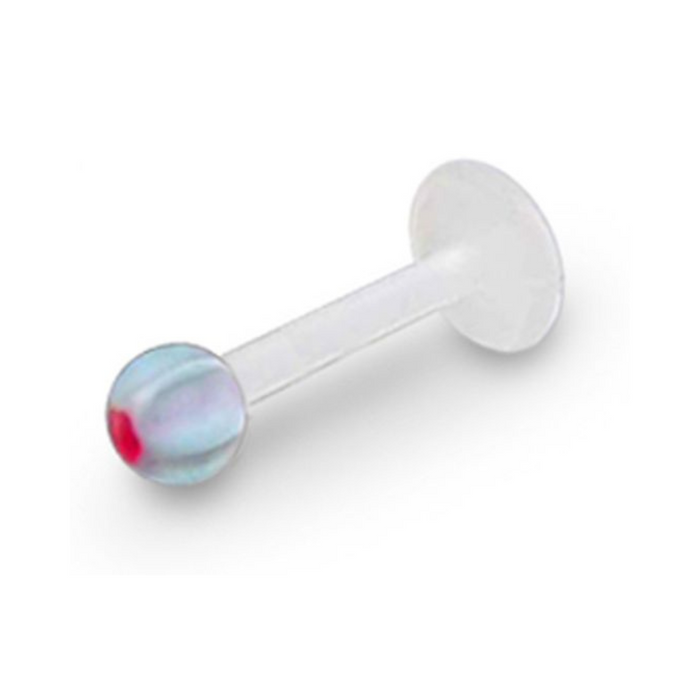 White UV Labret with Starshine UV Ball (Pack of 10)