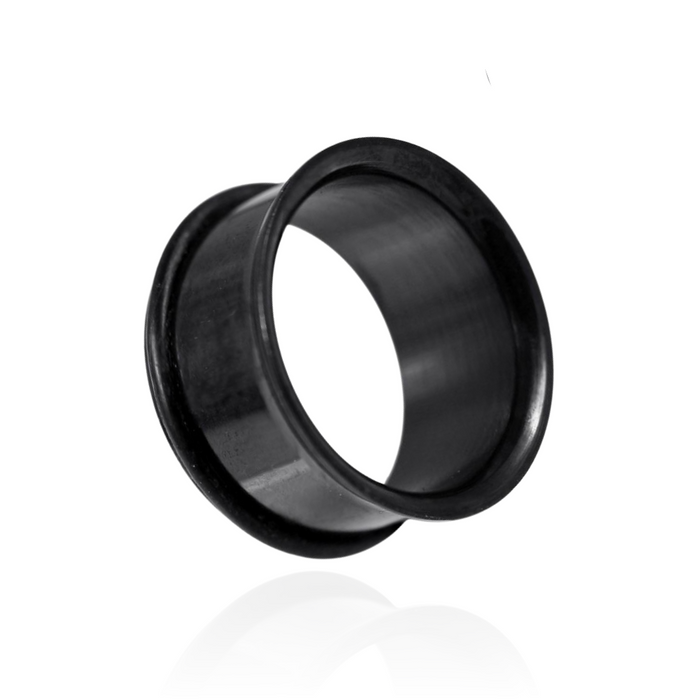 Steel Black Single Flared with 'O' Ring Ear Plug