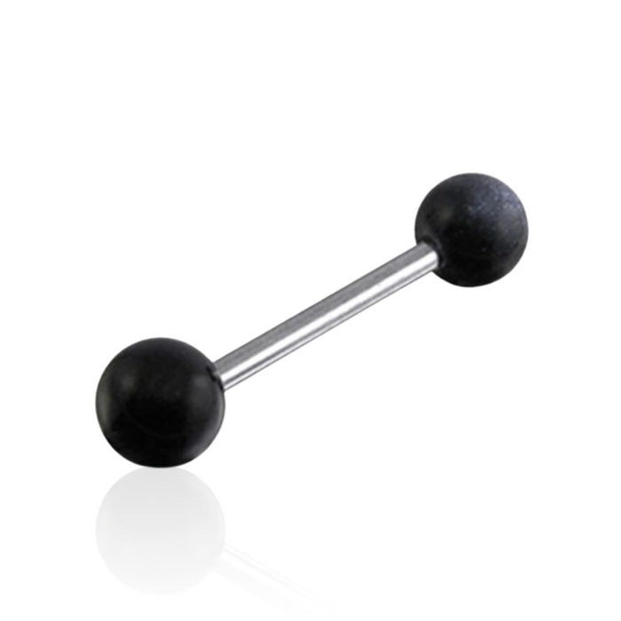 Steel Tongue Barbell Plained UV Balls (Pack of 10)