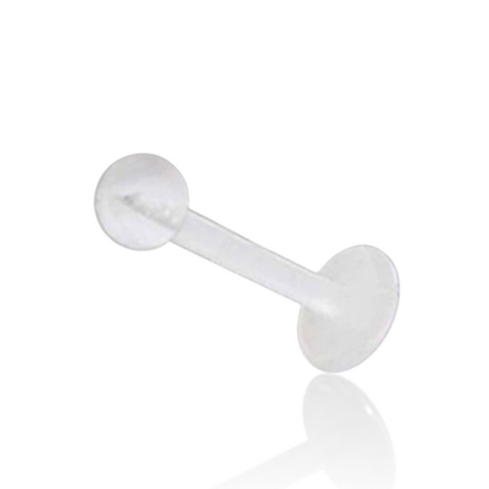 White UV Labret with UV Beachball (Pack of 10)