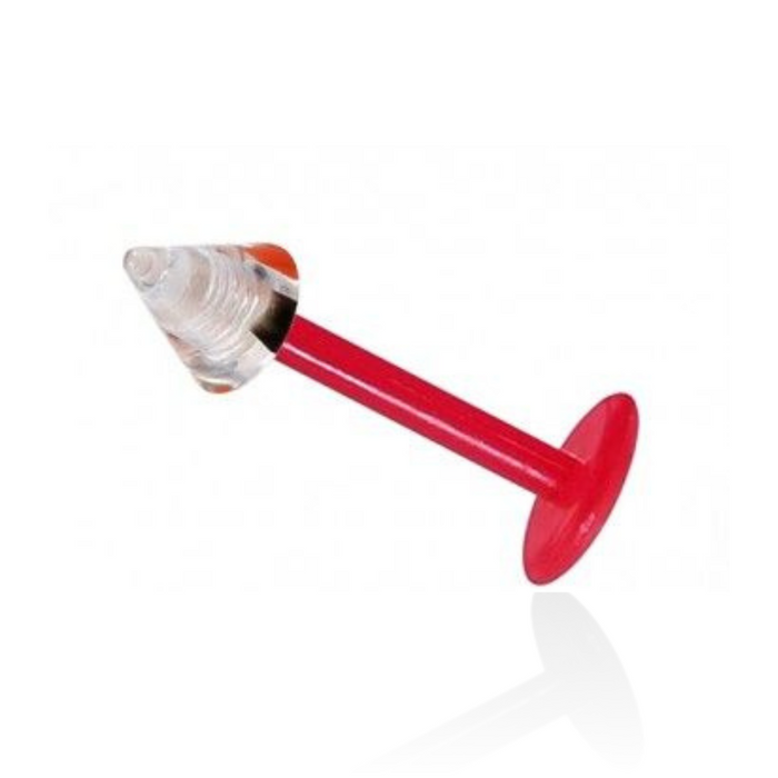 Red UV Labret with Marble Top UV Cone (Pack of 10)