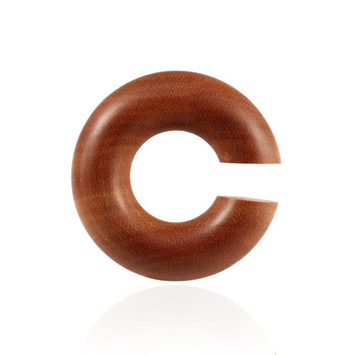 Organic Sawo Wood Ear Hoop Plug