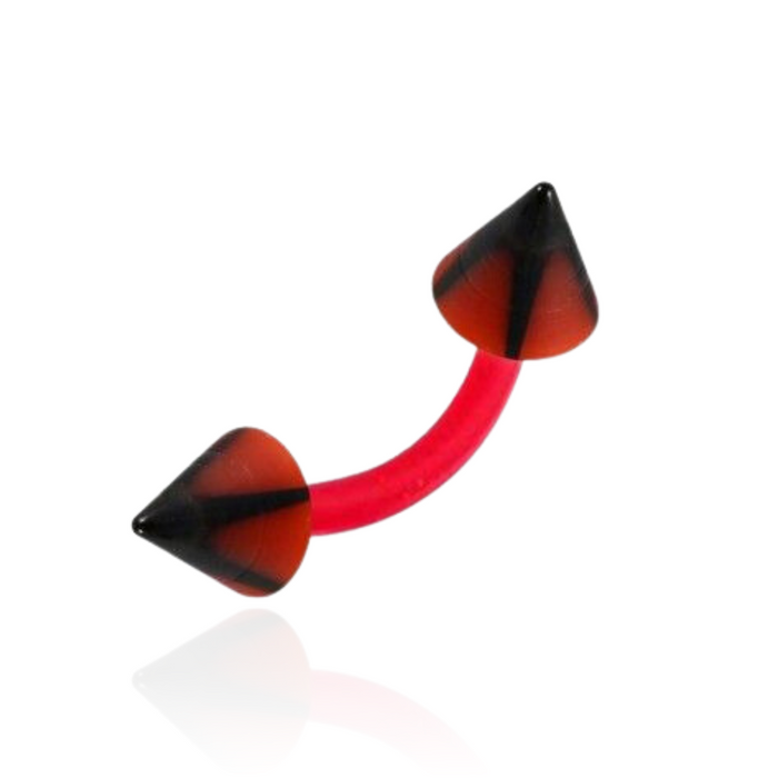 Red UV Curved Bar with Star UV Cone (Pack of 10)