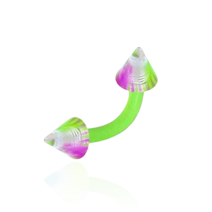 Lime UV Curved Bar with Trippy Print UV Cone (Pack of 10)