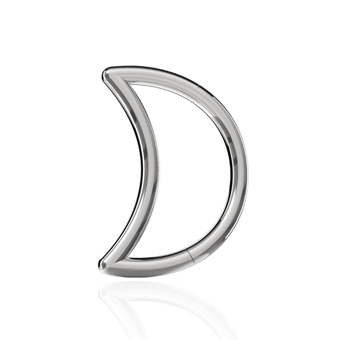 G23 Grade Titanium Crescent Nose Hoop Segment Clicker Ring