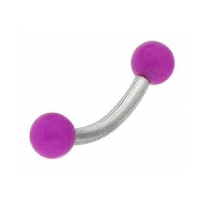 Steel Curved Bar with Traditional UV Ball (Pack of 10)