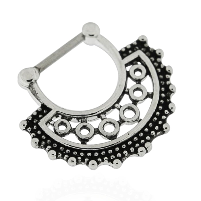 316L Surgical Steel Tribal Dots Style Septum Clicker Ring