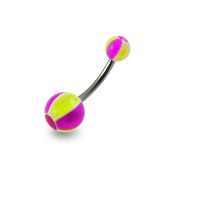 Steel Belly Banana with Beach-Ball UV Balls (Pack of 10)