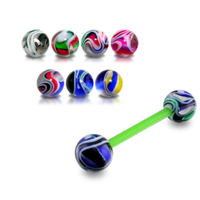 Multi-Coloured UV Bar with Mixed Coloured UV Ball (Pack of 10)