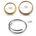 316L Surgical Steel Double Round Seamless Continuous Nose Hoop Ring - Monster Piercing