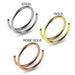 316L Surgical Steel Double Round Seamless Continuous Nose Hoop Ring - Monster Piercing