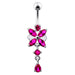 Dangling Flower Belly Ring - Monster Piercing