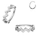 316L Surgical Steel CZ Jewelled Zig Zag Hinged Segment Clicker - Monster Piercing