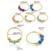 14ct Yellow Gold Opal Stones Hoop Nose Ring - Monster Piercing