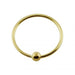 14ct Gold BCR Nose Hoop Ring - Monster Piercing