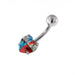 CZ Stone Navel Belly Ring - Monster Piercing