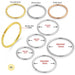 9ct Solid Gold Seamless Continuous Nose Hoop Ring - Monster Piercing