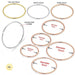 9ct Solid Gold Seamless Continuous Nose Hoop Ring - Monster Piercing