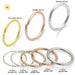 9ct Solid Gold Seamless Continuous Nose Hoop Ring - Monster Piercing