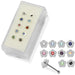 Set of 10pcs Mix 925 Sterling Silver Jewelled Flower Ball End Nose stud Box - Monster Piercing