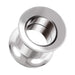 Internally Threaded 316L Surgical Steel Ear Flesh Tunnel - Monster Piercing