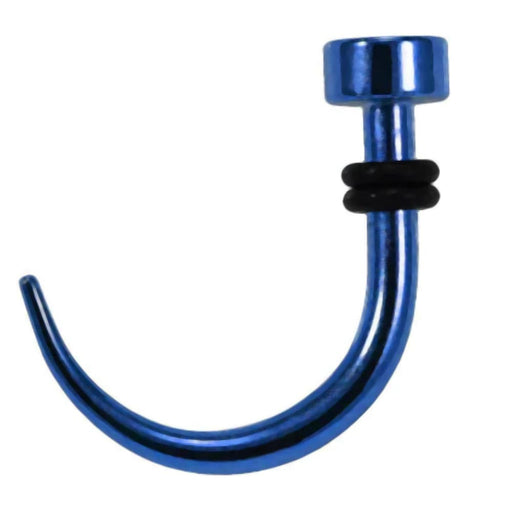 Dark Blue Anodised Straight Ear Expender - Monster Piercing