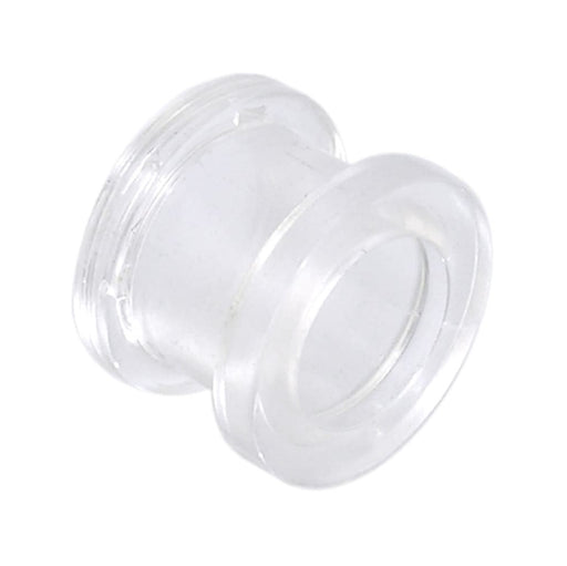 Screw Fit UV Transparent Ear Flesh Tunnel - Monster Piercing