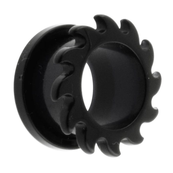 UV Casting Black Color Ear Flesh Tunnel - Monster Piercing