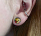 Internally threaded Firing Skull Logo Ear Flesh Tunnel - Monster Piercing