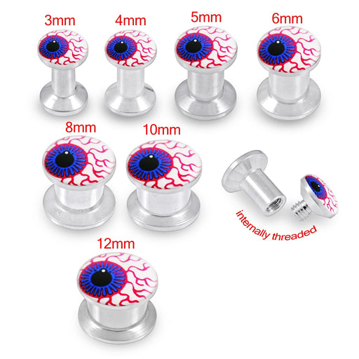 Surgical steel Internal threaded logo Flesh Tunnel - Monster Piercing