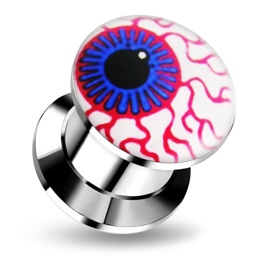 Surgical steel Internal threaded logo Flesh Tunnel - Monster Piercing